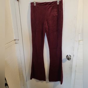 Killstar Velour Flare Track Pants NWT Y2k Burgundy